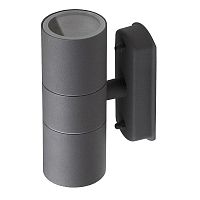 Светильник светодиодный декоративный Эра WL28 GY MAX35W 2xGU10 Серый IP54 картинка 